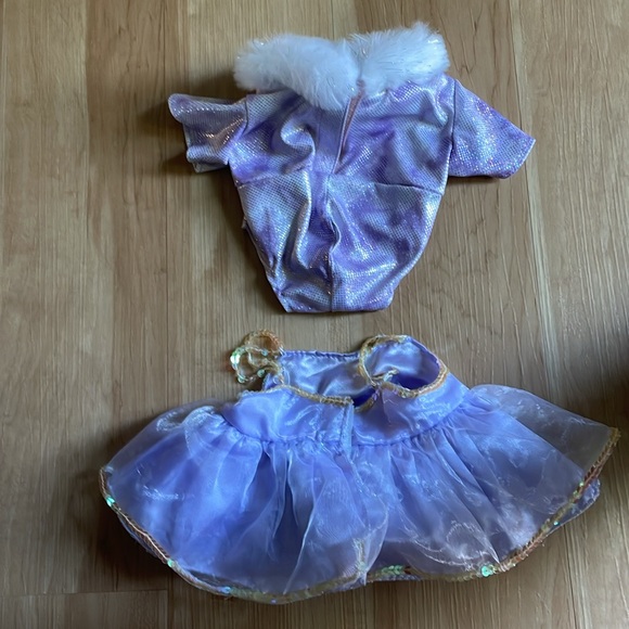 Build A Bear purple sparkly clothes - Picture 2 of 2